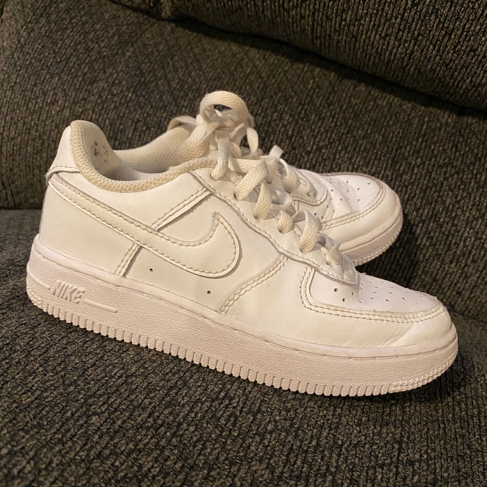 White air force ones 12 c